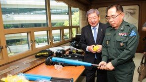KBO, GOP부대에 야구용품 보급…육군과 업무협약 체결