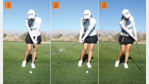 [르꼬끄골프와 함께하는 이보미의 힐링골프] 어프로치 뒷땅 치는 가장 큰 이유는 ‘쓸데없는 체중 이동’