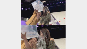 ‘롤챔스’ 여신 권이슬, 생방송 중 흠뻑 젖어…