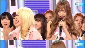 ‘인기가요’ EXID, 박진영 미쓰에이 경합 끝에 ‘1위’…하니 ‘눈물 펑펑’