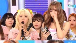 ‘인기가요’ EXID 하니, 1위에 ‘폭풍 눈물’… 울어도 ‘여신급 미모’