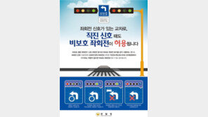 비보호 겸용 좌회전 확대, 7월까지 1330개소 교차로에 도입