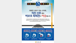 비보호 겸용 좌회전 확대, 7월까지 1330개소 도입…올바른 교차로 통행방법은?