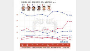 선거 압승 김무성, 차기 대선주자 지지도서 한때 문재인 추월