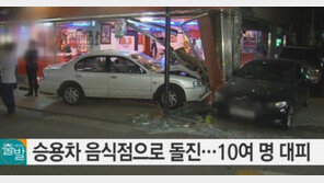 승용차 음식점 돌진, 실수로 가속 페달 밟아…‘가게 주인의 주차 실수?’