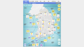 태풍 노을 영향 전국 비… 충남, 강원도, 서해5도, 경기도 일대 강풍주의보