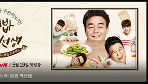 '집밥 백선생' 백종원 "촬영 들어가면 10분후부터… "
