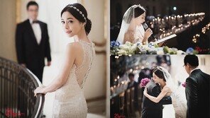 고은미, 12日 비공개 결혼식 진행…눈부신 웨딩드레스 자태