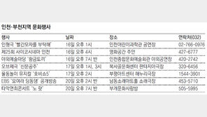 [인천/경기]인천·부천지역 문화행사