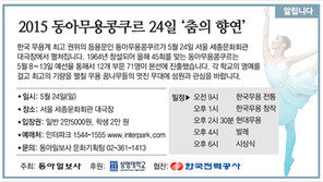 [알립니다]2015 동아무용콩쿠르 24일 ‘춤의 향연’
