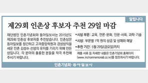 [알립니다]제29회 인촌상 후보자 추천 29일 마감