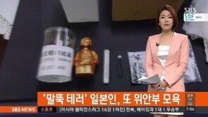 말뚝 테러 일본인, 이번엔 '다리 없는 소녀상' 충격