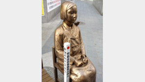 말뚝 테러 일본인, 이번엔 ‘다리 없는 소녀상’… ‘극우파 정치인’