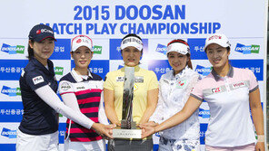 두산매치플레이챔피언십 티샷…1대1 승부사는 누구?