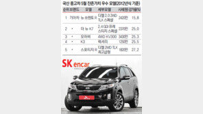 [CAR]팔 때 손해 덜 보는 차는 기아 ‘뉴 쏘렌토 R’·혼다‘CR-V’ 