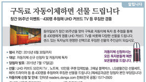 [알립니다]구독료 자동이체하면 선물 드립니다