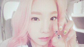 컬투쇼 소녀시대 태연, 핑크색 머리에 앙증맞은 고양이 포즈까지 ‘러블리’