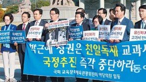 [역사교과서 국정화]야권 “국정화 저지 연석회의”