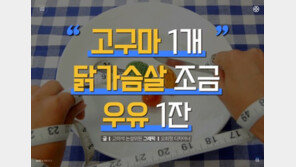 [카드뉴스] 사과 1개, 고구마 2개, 우유 1잔…한 끼 식사?