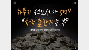 [카드뉴스] 하루키 선인세가 5억? “한국 출판계는 봉”