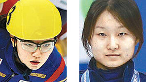 ‘투톱’ 심석희-최민정, 2관왕 어깨동무