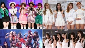 차세대 걸그룹 ‘4대 여제’의 질주가 무섭다