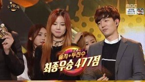 '듀엣가요제' 솔지, 환상 가창력으로 최종우승