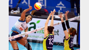 캣벨 21득점…GS칼텍스, 현대건설에 역전승