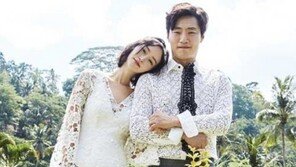 이혜정♥이희준 웨딩화보… 수영복 위에 걸친 망사드레스 ‘파격’