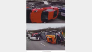 슈퍼카 실은 트럭 전복, 슈퍼카들 대파