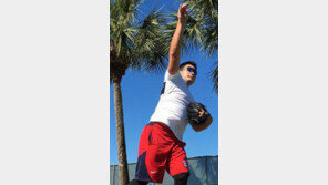 오승환 첫 불펜피칭… 감독 “모든 구종 날카로워”