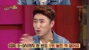 ‘해피투게더’ 장동민, 나비와 열애 공개에 “준수-하니 커플에 미안해”