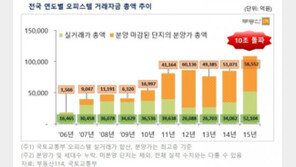 지난해 오피스텔 시장에 10조원…10년만에 최대치