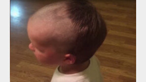 아빠 면도기 몰래 쓴 아이 “다신 안 쓸게요”