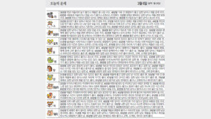 [오늘의 운세/3월6일]