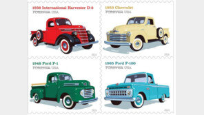 美우정국의 기념우표에 들어가는 트럭들은?