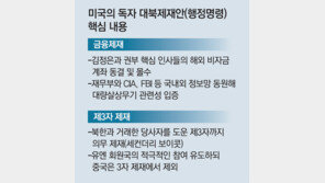 美, 김정은 해외 비자금계좌 동결… 유엔 제재 빈틈 메우기