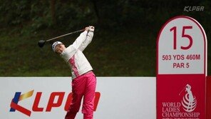 지한솔, 월드레이디스 1R 단독선두