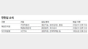 [청년드림/인턴 소식]기아자동차 外