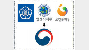 제각각 부처별 로고, 태극 문양으로 통일