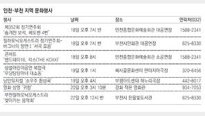 인천·부천 지역 문화행사