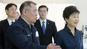 朴대통령, 현대차 아산공장 방문