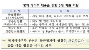 ‘정치 테마주’ 모니터링 강화, 불공정거래 엄중 조치