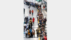 일자리 박람회 줄… 줄… 줄…