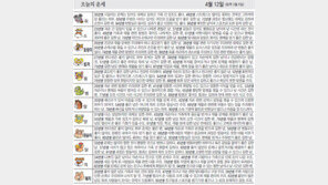 [오늘의 운세/4월12일]