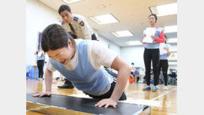 1개라도 더… 순경채용 체력테스트 