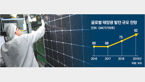 세계 태양광 시장, 햇볕 ‘쨍쨍’