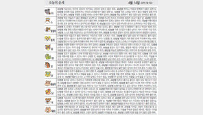 [오늘의 운세/4월14일]