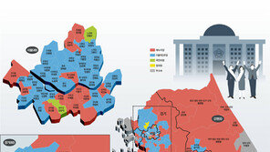 색깔로 본 당선자 판세… 2016년은 이렇게 바뀌었다
