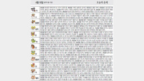 [오늘의 운세/4월16일]
